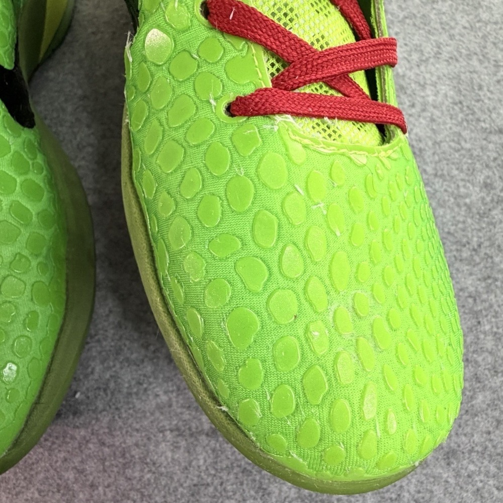 Nike‎ Zoom Kobe 6 Protro Grinch Green Apple Volt Crimson CW2190-300 Mens Size 12 - Picture 5 of 8